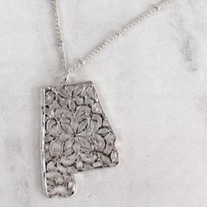 30 inch Silver Alabama Necklace